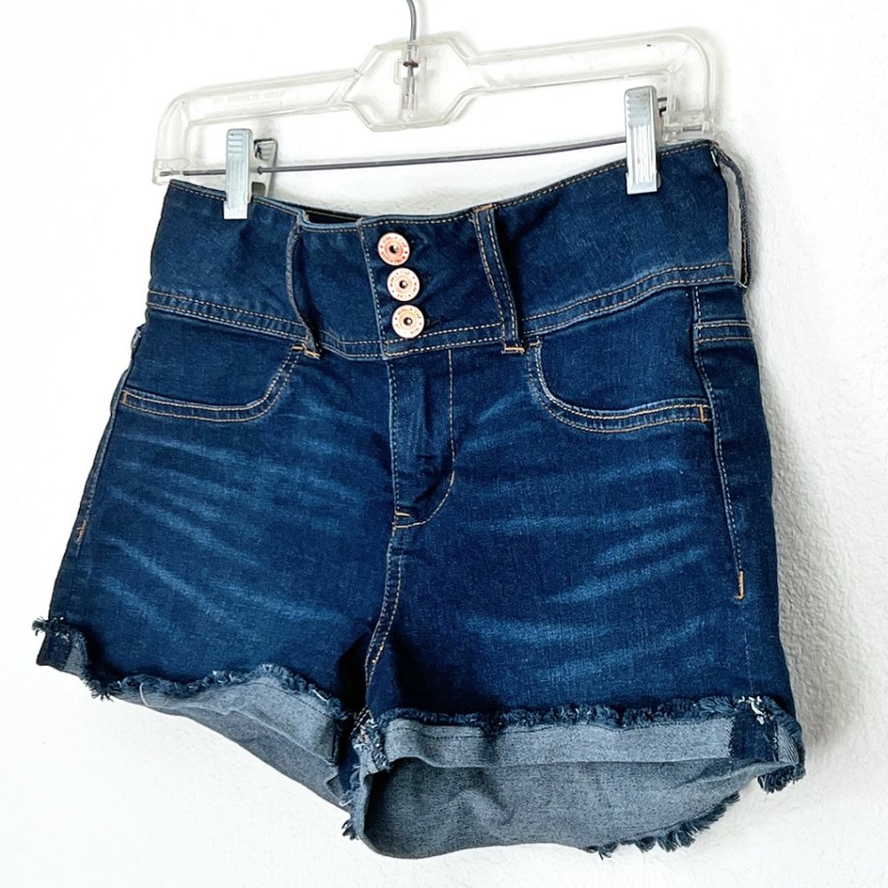 Vanilla Star High Rise Shortie Denim Shorts, Size 9
